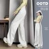 HSTYLE Women's High-Waisted Drapey Wide-Leg Pants