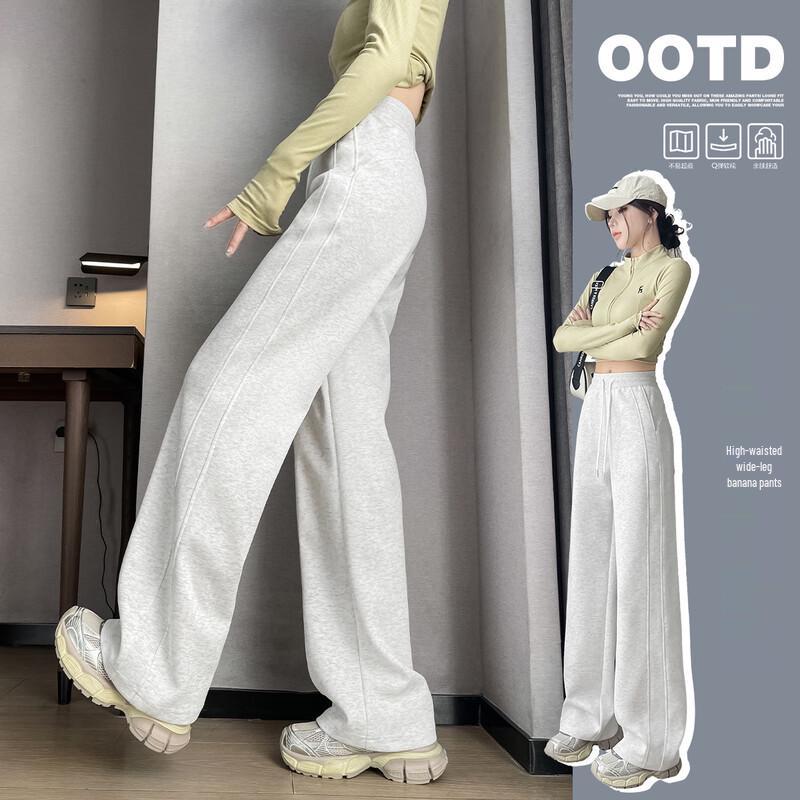 HSTYLE Women's High-Waisted Drapey Wide-Leg Pants