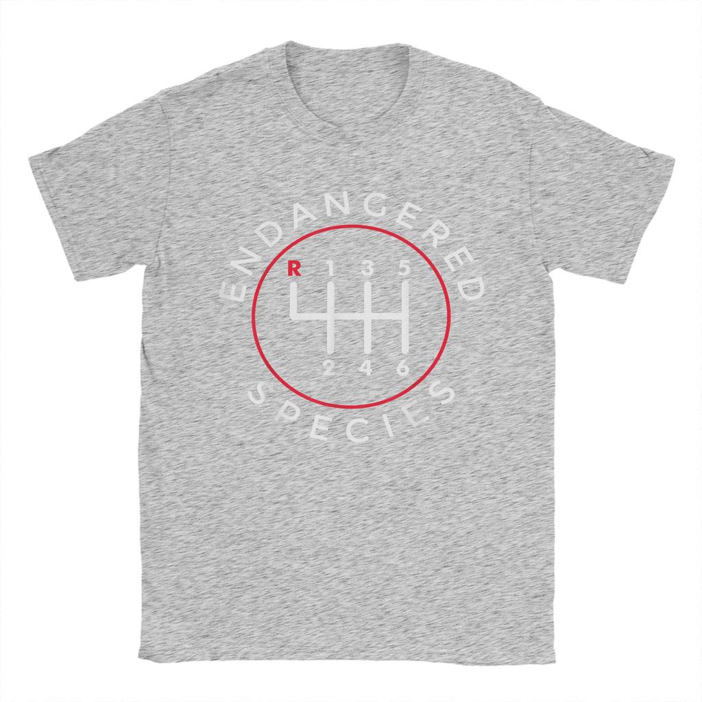 Gefährdete Arten Schaltgetriebe Schalthebel 6-Gang T-Shirts für Herren T-Shirts Rundhals T-Shirts Kurzarm Oberteile Sommer