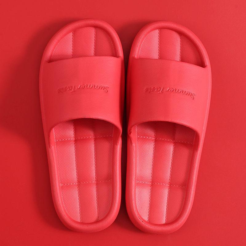 Slippers Women's Home Couple Hotel Bathroom Non-slip Thick Bottom Massage Indoor Summer Cool Slippers Men