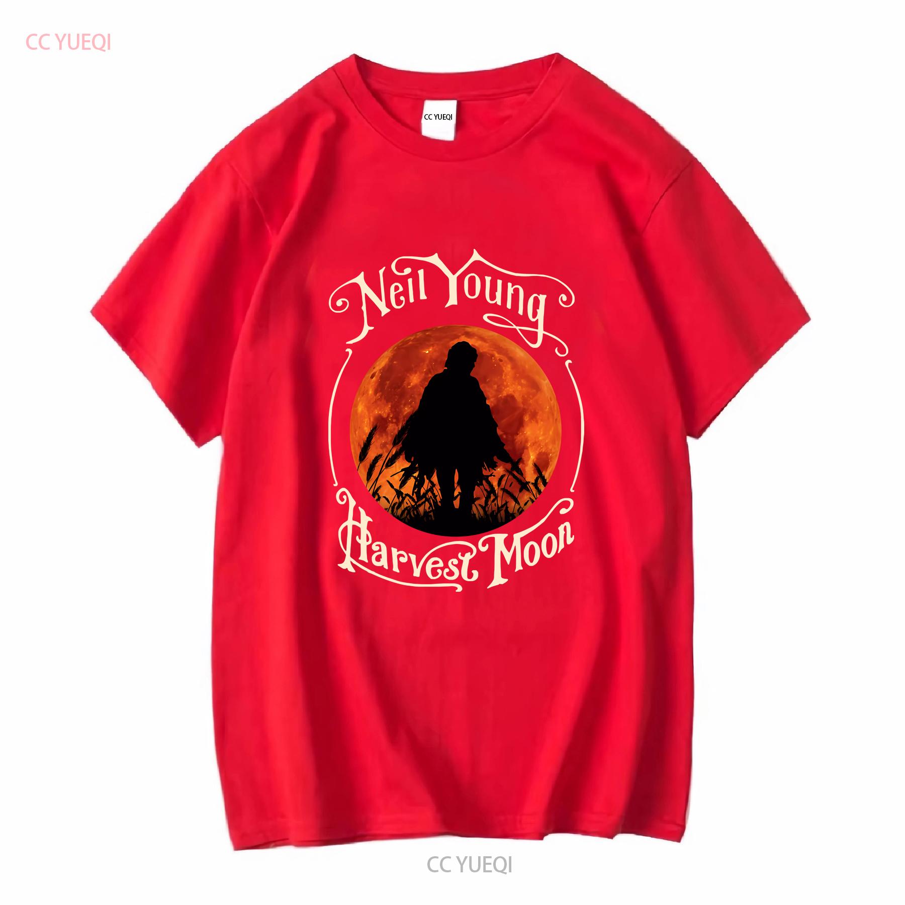 Neil Young Harvest Moon Halloween T Shirt long or short sleeves vintage Washed Soft fashion Stylish Top For Everyday Wear S