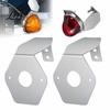 Watermelon Light Mounting Bracket 2Pcs Brackets for Partsam, 304 Stainless Steel Mirror Turn Signal Exterior Component Angled Holder Trucks Trailers,