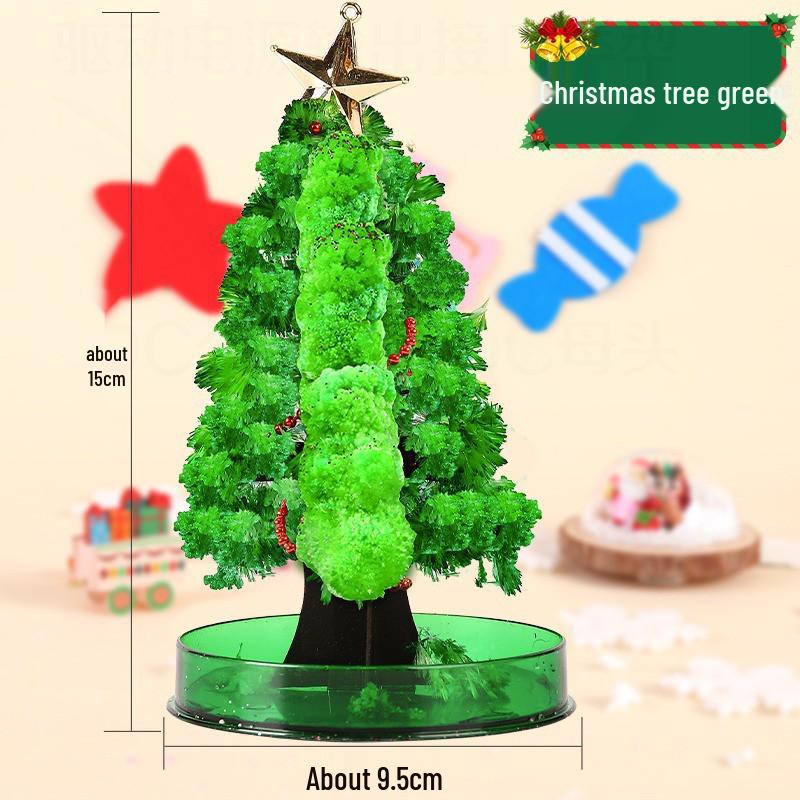 Blossoming Crystal Christmas Tree: Handmade Magic Growing Ornament & Gift