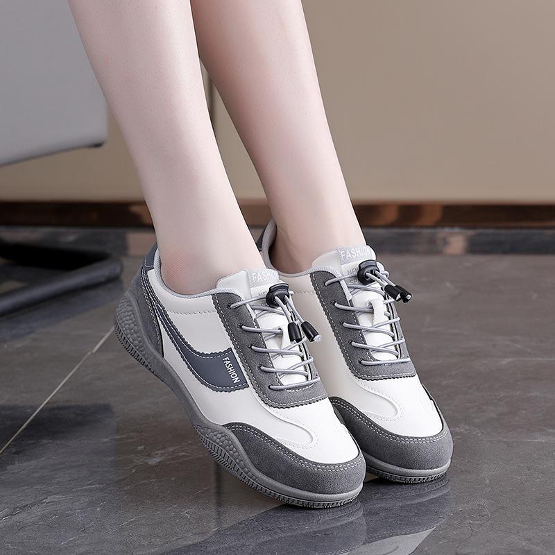 Waterproof little white shoes women's 2025 autumn new women's shoes wear-resistant shoes casual sports shoes versatile Forrest Gump board shoes B62