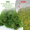 Fake Green Moss for Potted Plants Indoor, 5.3oz Artificial Moss for Crafts, Spanish Moss, Peat Moss, Sphagnum Moss for Plants, Faux Moss Decor for