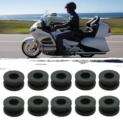 10ks Černá pryžová boční krytka Průchodky Kapota pro Honda Goldwing GL1000 GL1200 GL1500 Profesionální autodoplňky Gadget