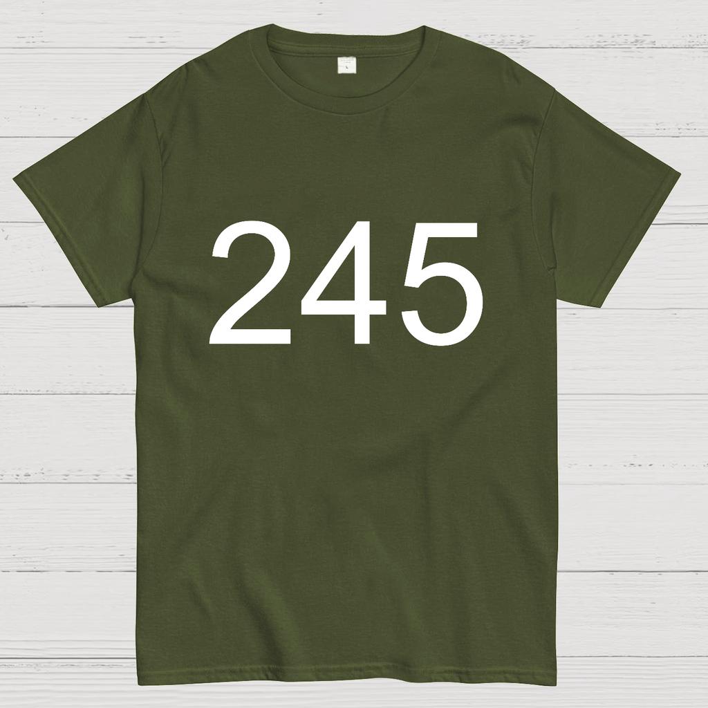 Number 245 Game Movie Cotton Summer Casual Cool Loose T-Shirt