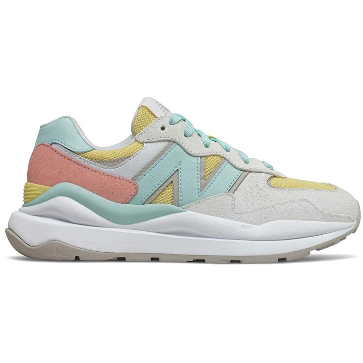 New Balance Nb 5740 Suede Synthetic Leather Fabric Sports Retro Macaron Low-Top Lifestyle Shoes Women sneakers Gray Yellow W5740SB