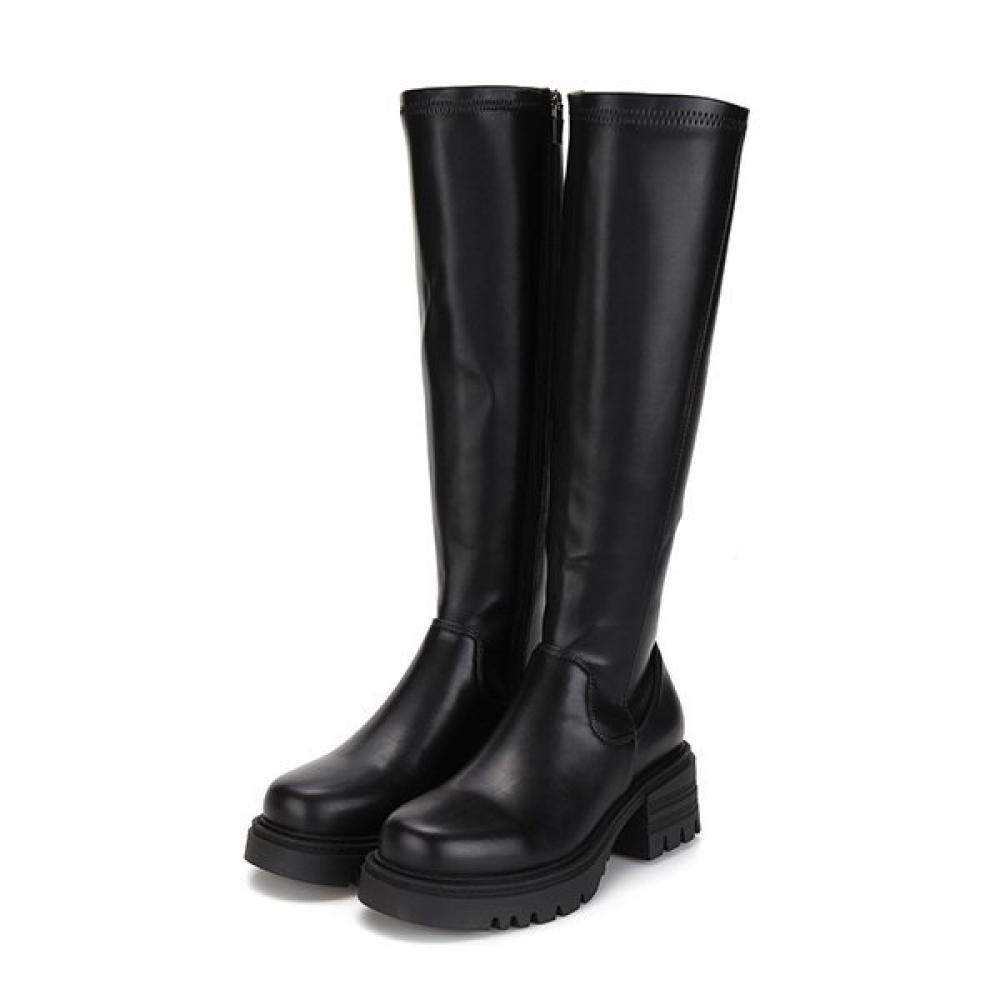 Barbara Basic Chunky Mold Long Boots 5.5cm Bbf854bk