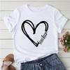 Battery Life of Teacher Print T Shirt Women Summer Tees Casual for Lady Short Sleeve Y2k Tops Harajuku 90s Tee Female Funny Gift