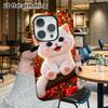 Phone Case: 2D Flat Design Suitable for iPhone 18 17 16 15 14 13 Pro Film Protective Case, Couple Style, Little White Cat, Christmas and Halloween Gif
