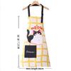New Sleeveless Kitchen Aprons Cartoon Cats Canvas Cooking Apron Waterproof Adjustable Cafe Overalls for Cleaning