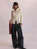 Autumn-Winter Women's Washed Corduroy Slim Fit Long Sleeve Shirt