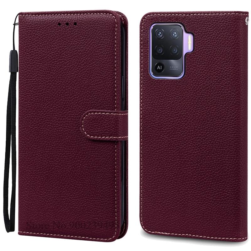 Covers For OPPO Reno 5 Lite Case Soft Silicone Wallet Leather Flip Case For OPPO Reno5 Lite Phone Case Carcasa Casing Book Cover