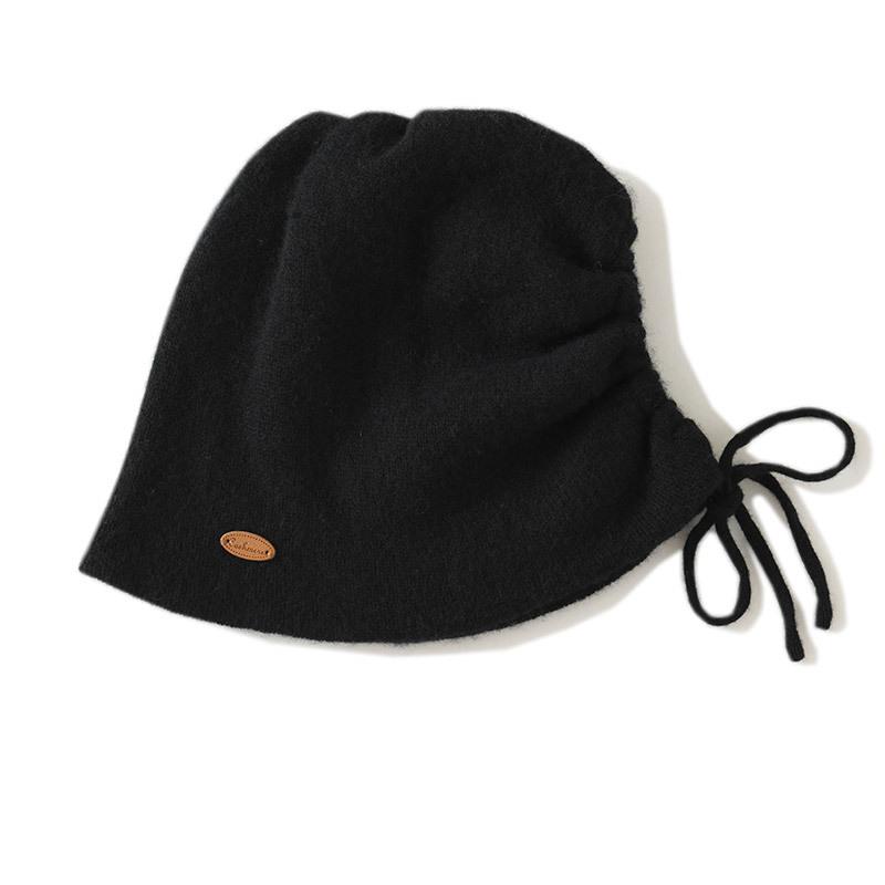 

Soft and Glutinous Cashmere Hat New Autumn and Winter Fashion and Casual Women s Ear Protecting Head Cap Knitted Warm Hat One size