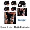Calça Bermuda Musculosa Baki Grappler Camada Dupla Boxe Muay Thai Kickboxing Treinamento Desenho Animado Japonês Animação Estampa 3D Academia Esporte Treino Fitness Unissex