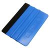 1Pcs Squeegee Car Film Tool Vinyl Blue Plastic Scraper Squeegee with Soft Felt Edge Window Glass Decal Applicator Film Scraper