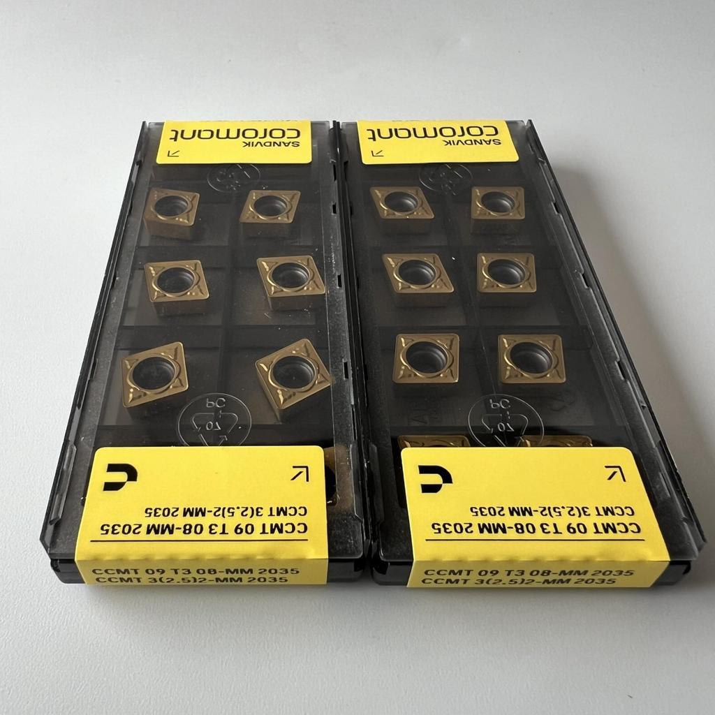 SANDVIK / CCMT09T308-MM 2035 / Original Swedish hard alloy blade 10 Pcs