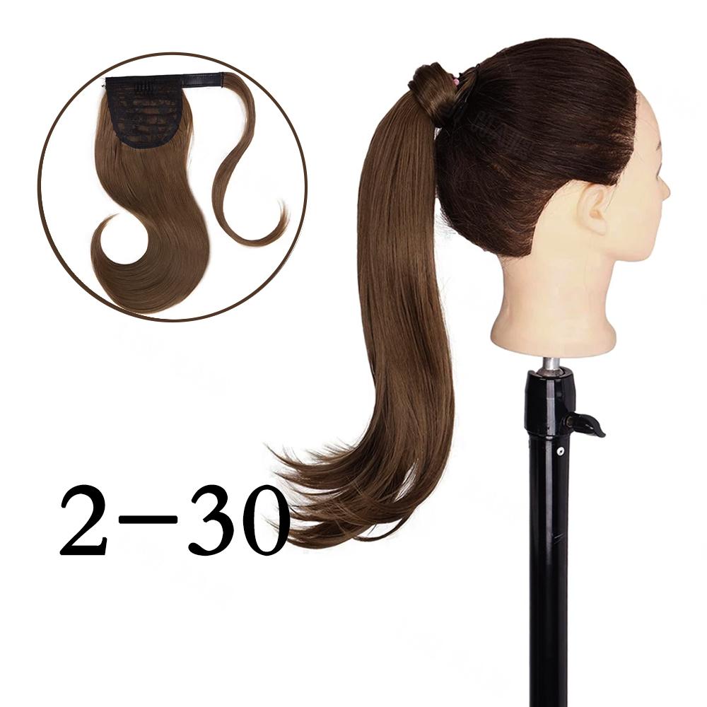 

Синтетический прямой хвост XINRAN, наращивание волос на зажиме для наращивания волос для женщин и девочек, аксессуары для волос 50cm