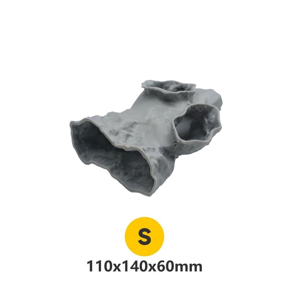 Highly Simulated Aquarium Fish Tank Nature 3D Printing Landscape Rock Cave Reptile Shelter Fish Shrimp Reproduction Hideout