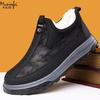 Mode Winter Herren Baumwollschuhe Wasserdicht Rutschfest Winter mit Dickem Fleece Warm Stoffschuhe Herren Schneestiefel Übergröße 38-46