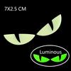 2pairs Reflective Devil's Eye Stickers For Car and Motorcycle Decor Luminous Improves Night visibility Safety Durability Fashion