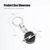 1Pcs Car Emblem Keychain Metal Key Ring Accessories For Opel Astra Insignia Vivaro Corsa Mokka Zafira Vectra OPC Vauxhall Meriva