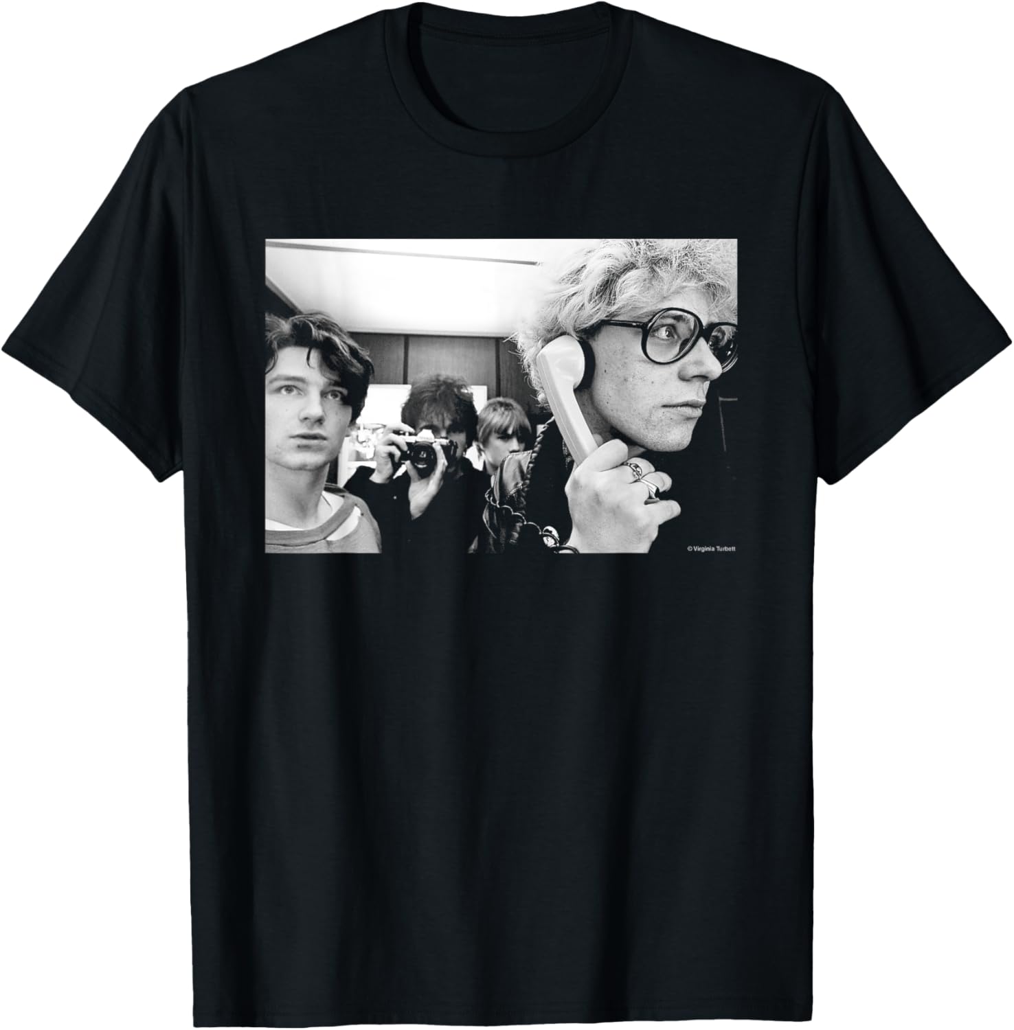 U2 Band Phone Photo 1980 By Virginia Turbett T-Shirt L