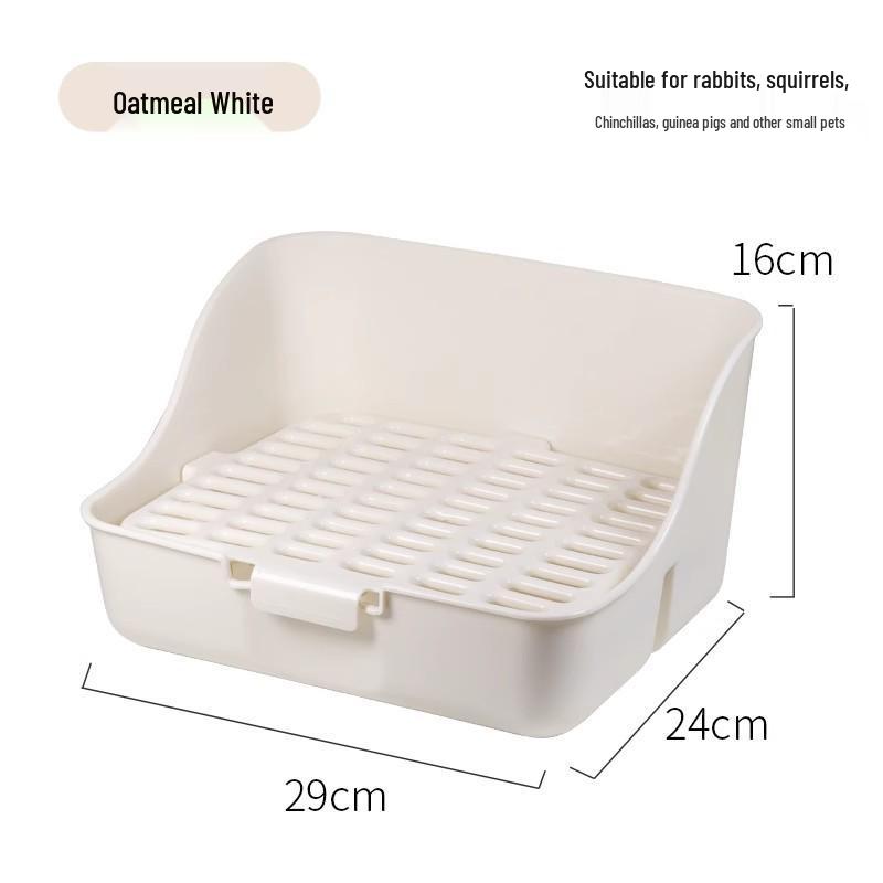 Rabbit and Guinea Pig Anti-Tip Urine Potty - Fixed Style for Chinchillas