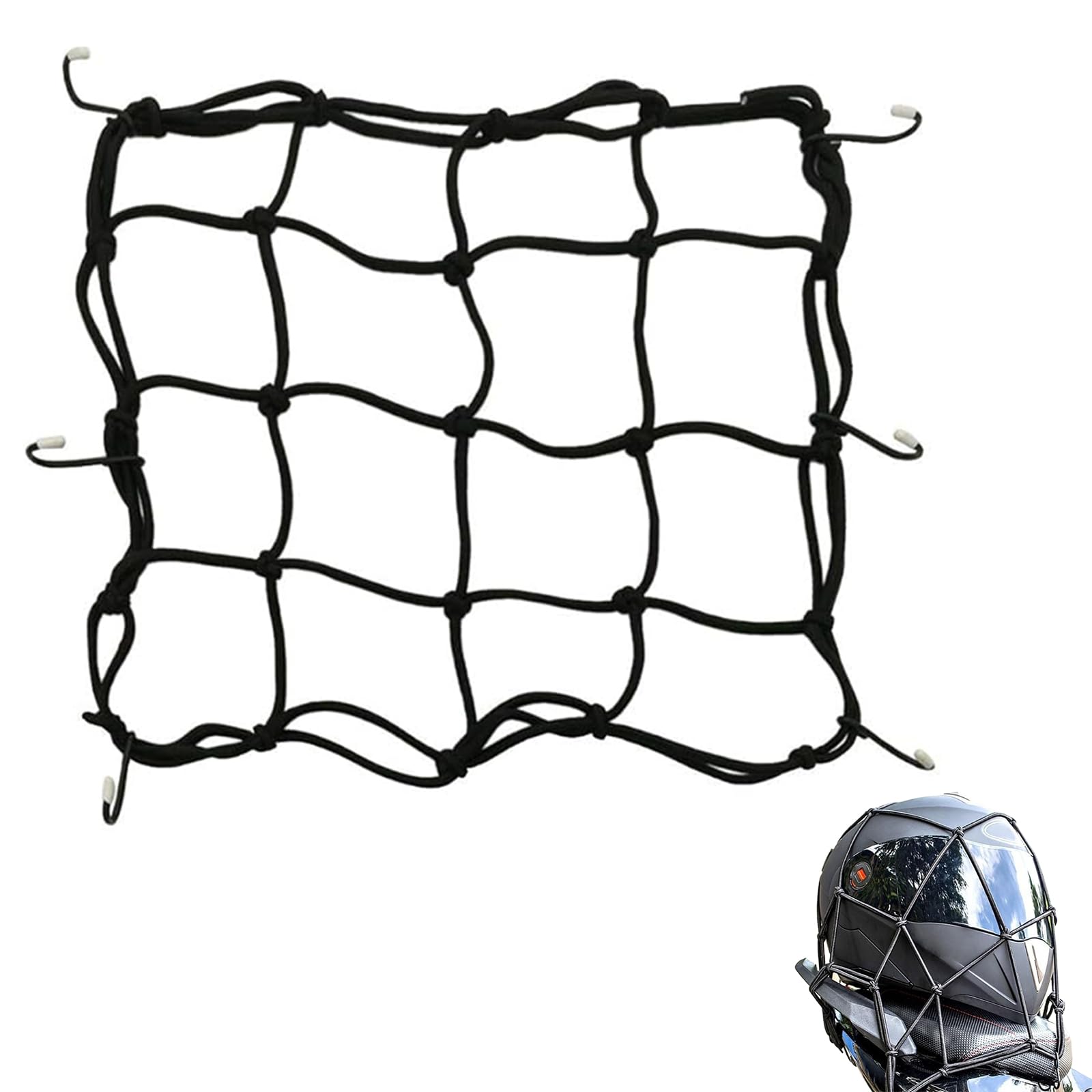 

Meltryllis Touring Net, Bike Net, For Motorcycles, Stretchable, Luggage, Touring, Camping, Prevents Loads From 30cm×30cm