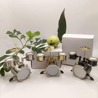 Mini Jazz Drum Set for Dollhouses and Photography Props