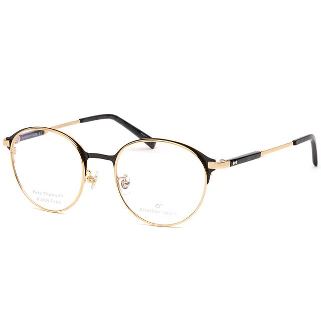 Eonadeoluteu Titanium Eyeglass Frames Ezra Two-Tone Round Couple