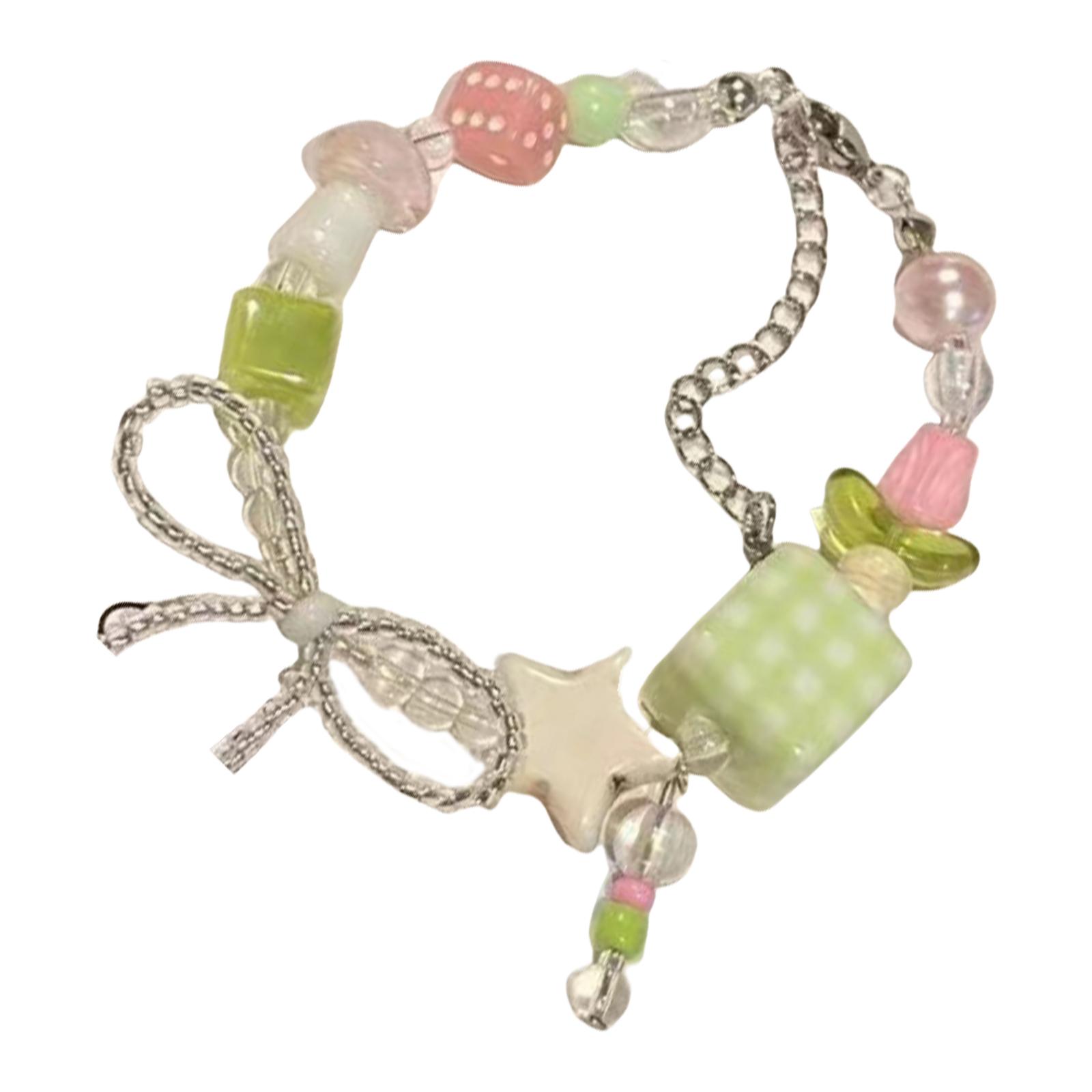 

Elegant Cream Yellow Bead Bracelet With Bowknot Charm Dainty Jewelry Perfect Gift For Birthday Anniversary