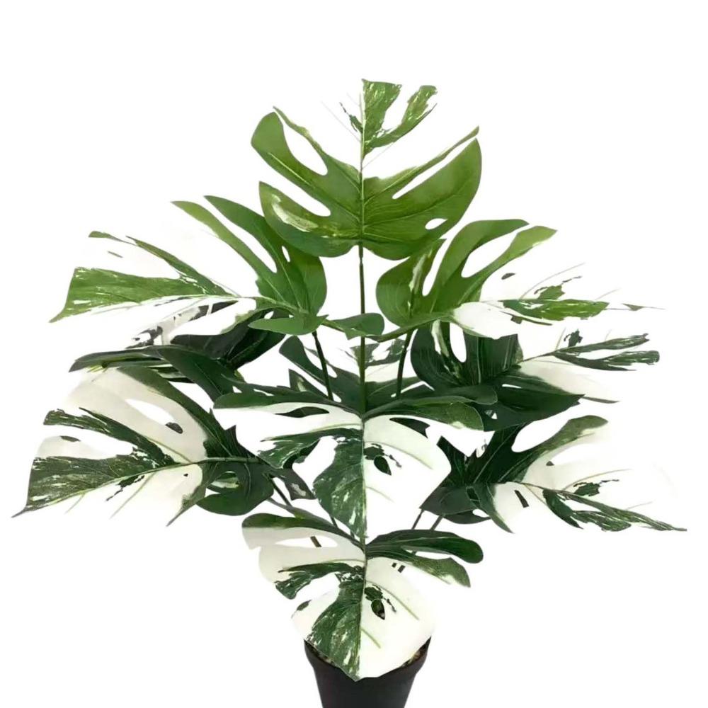 55cm Artificial Plant 12/18 Leaves Fern Plant Bundle Large Size Fake Palm Plant  Wall Decoration