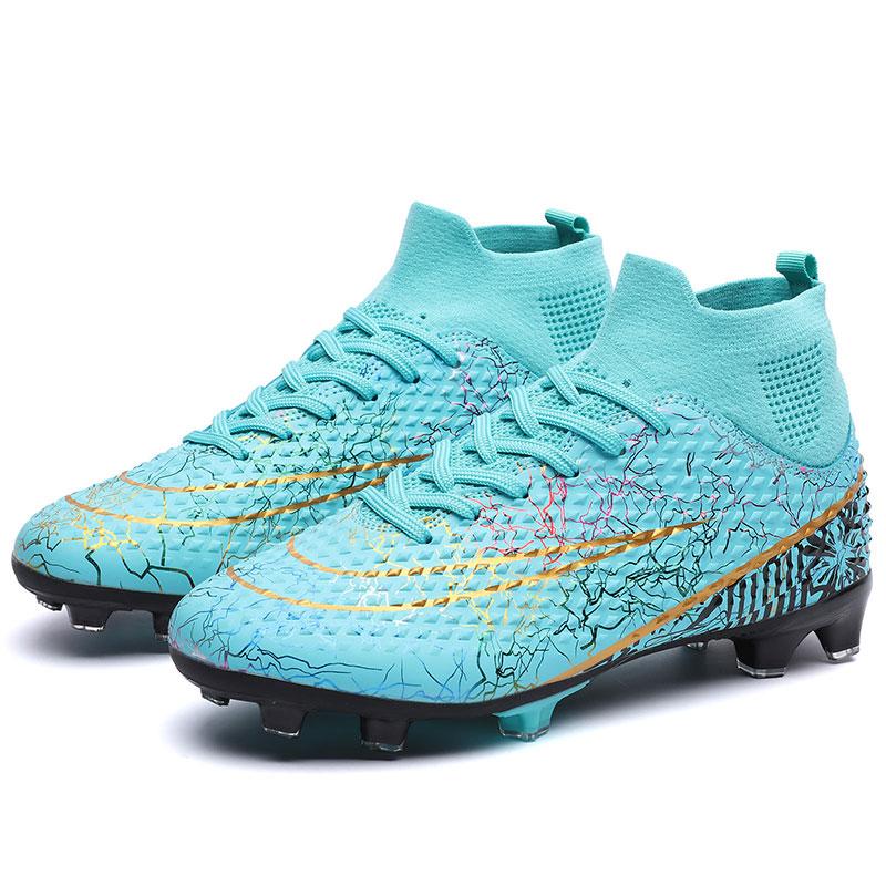 Latest Sneakers FG/TF Soccer Shoes Men's and Women's Outdoor Lawn Training Shoes Non-Slip Football Shoes Super Durable