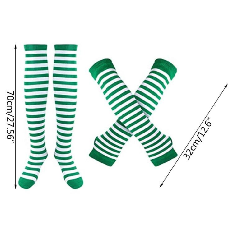 StPatrick Day Accessories Set Bowknot Headband Tutu Skirt Festive Party Supply