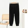Women's Capri Pants Summer Modal Lightweight Loose-Fit  Casual Loungewear Elastic-Cuff Yoga Pants Sports Outwear