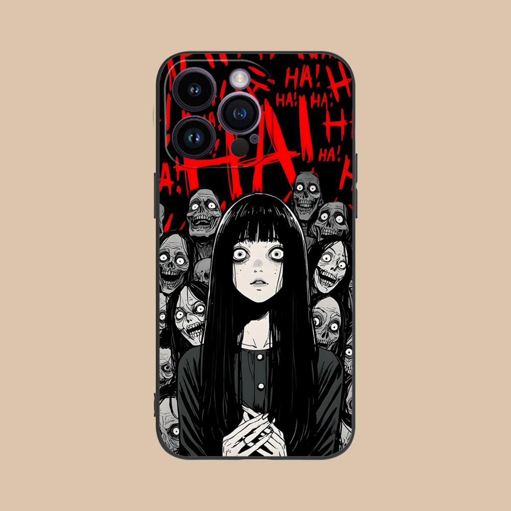 

Terror Gothic Art Mobile Phone Case for iPhone 17 16 15 14 13 12 11 X XR XS 8 7 Air Pro Max Plus Mini Colorful Cover Pretty iPhone 7 Plus