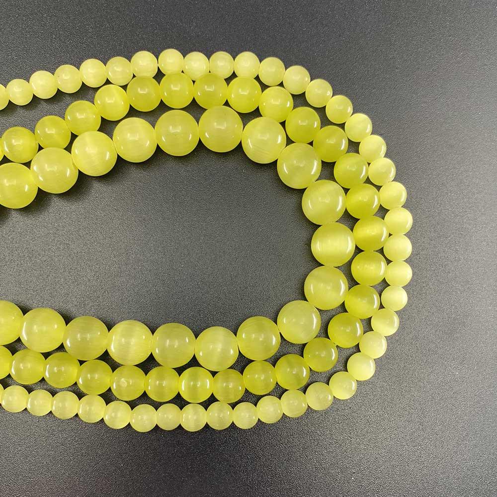 

Бусины из белого кошачьего глаза 8 мм для изготовления ювелирных изделий, браслетов 8mm [48 beads/strand]