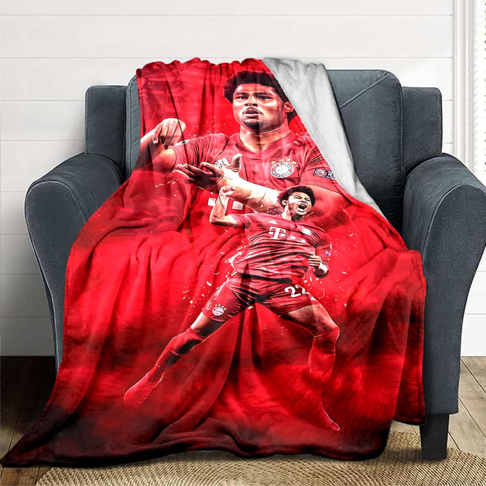 Soccer Celebration Moment Blankets Flannel Printed Breathable Warm Throw Blanket for Home Office Bedspreads 0708a70