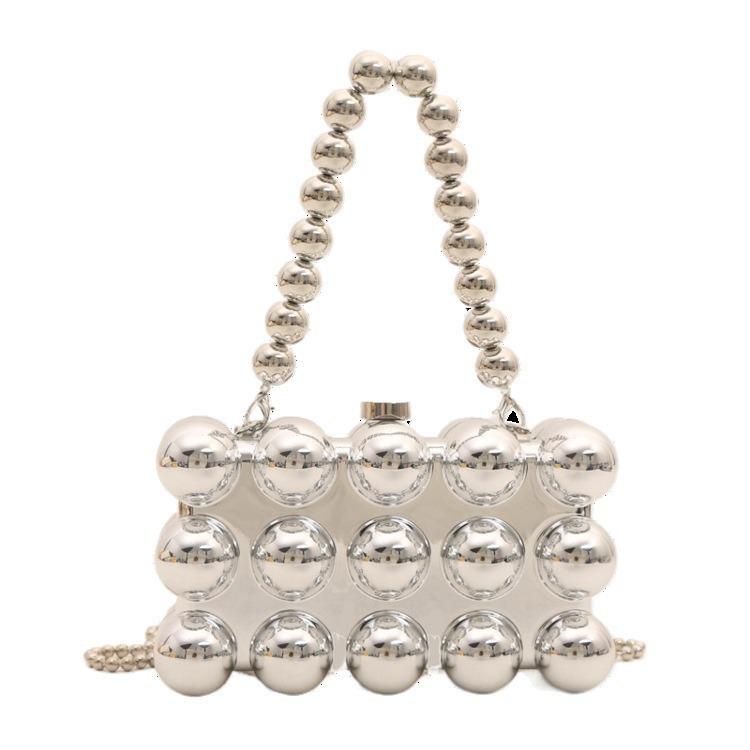 2024 Summer Egg-Shaped Acrylic Evening Bag: Trendy European & American Chain Crossbody
