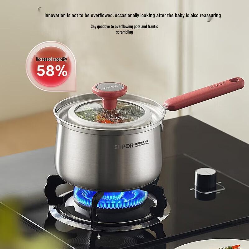 SUPOR 304 Stainless Steel Anti-Overflow Soup Pot