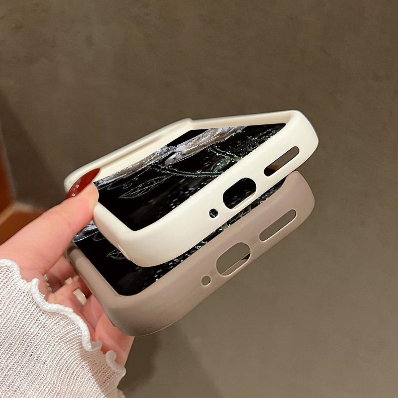 White Rose Pattern Phone Case For Google Pixel 9 Pro XL Case For Google Pixel 8 7 Pro 8A 7A TPU Silicone Soft Cover