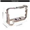 Aluminum Camera Cage Stabilizer for R5/R5C DSLR Cameras Protective Rig 1/4in & 3/8in Threaded Hole Cold Shoe Slot