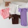 New Spring Summer Girls Knee High Socks Kids Bow Tie Long Socks Soft Cotton Breathable Children School Uniform JK Fashion Socken