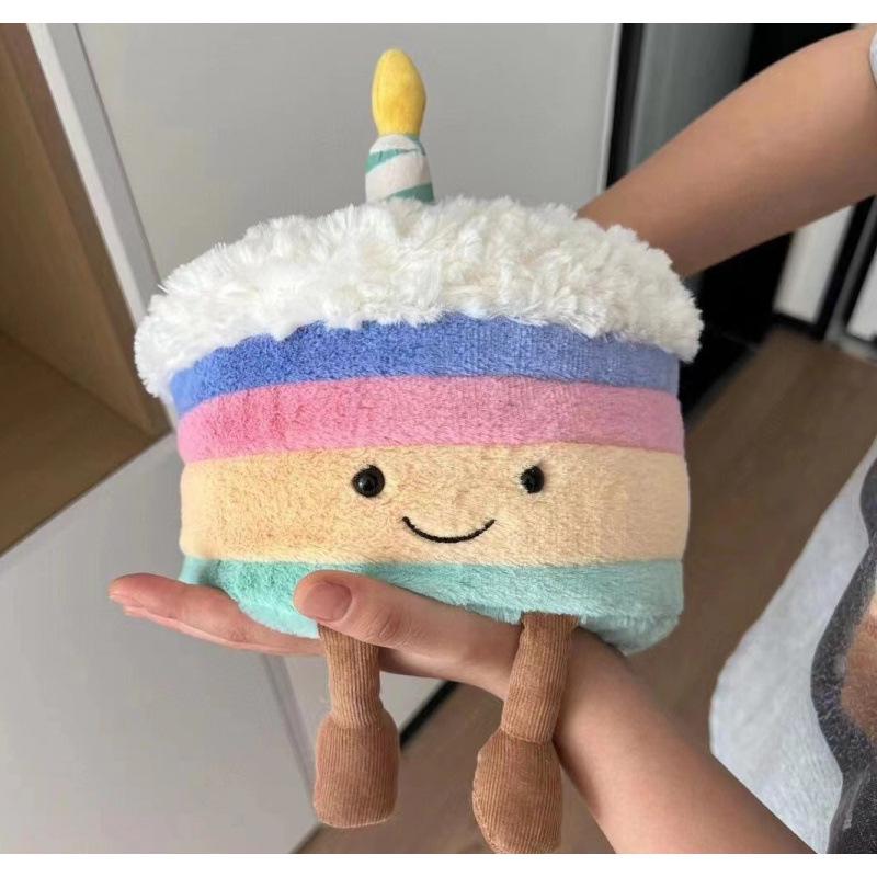Jellycat-Inspired Plush Toy: Three-Label Lop-Eared Rabbit & Bear Cake Doll - Perfect Birthday Gift for Girls