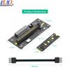 2280 M.2 NVME M-Key to PCI-E 4.0 X16 Slot Adapter ATX 24PIN Input Oculink SFF-8611 Extension Cable for External Graphics Card