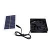 Solar Exhaust Fan with Solar Panel Heat Dissipation Ventilation Fan Set for Chicken Coop Greenhouse Shed Pet House