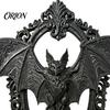 Dark Aesthetic Room Decor 3D Printed Gothic Bat Wall Hanging Decor, Vintage Frame Art, Detailed Wing Art Sculpture for Halloween Home Living