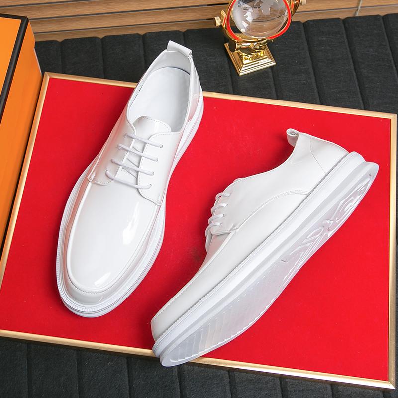 Genuine Leather Men's Oxfords Shoes Leisure Walk Dress Shoes All-match Lace Up Mens Casual Shoes Handmade Formal Dress Footwear